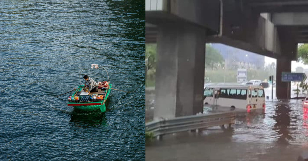 MAN STUCK IN BUS DURING FLOOD SAYS: BUS SHOULD STANDBY SAMPAN