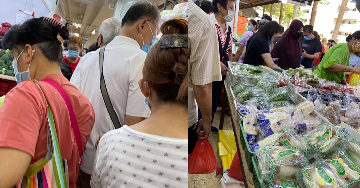 CHONG PANG MARKET FENCED UP, SO GO CROWD AT SHOPHOUSES INSTEAD