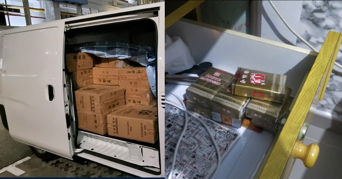 3 MEN ARRESTED AT WOODLANDS & BEDOK FOR CONTRABAND CIGS