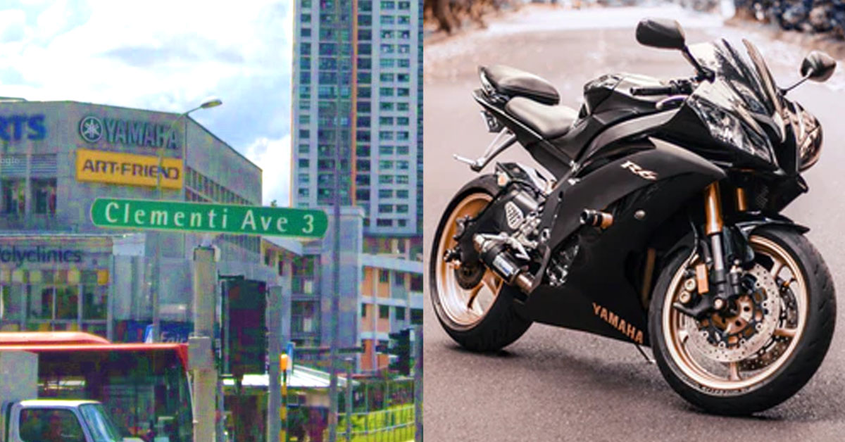 MOTORCYCLE STOLEN AT CLEMENTI, SUSPECT ARRESTED IN 7 HOURS