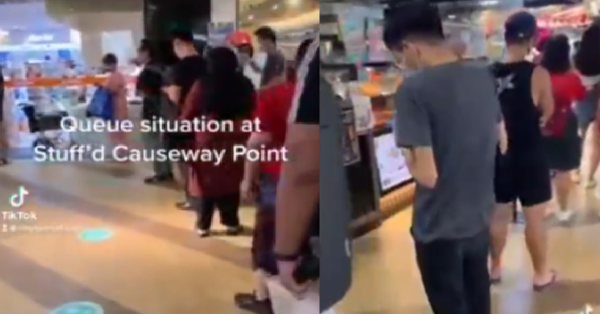 SUPER SUPER LONG QUEUE SEEN FOR STUFF’D AT CAUSEWAY POINT