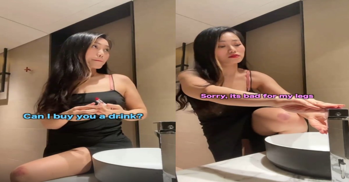 GIRL REJECTS STRANGER’S OFFER FOR DRINKS, SAYS ITS BAD FOR HER LEGS