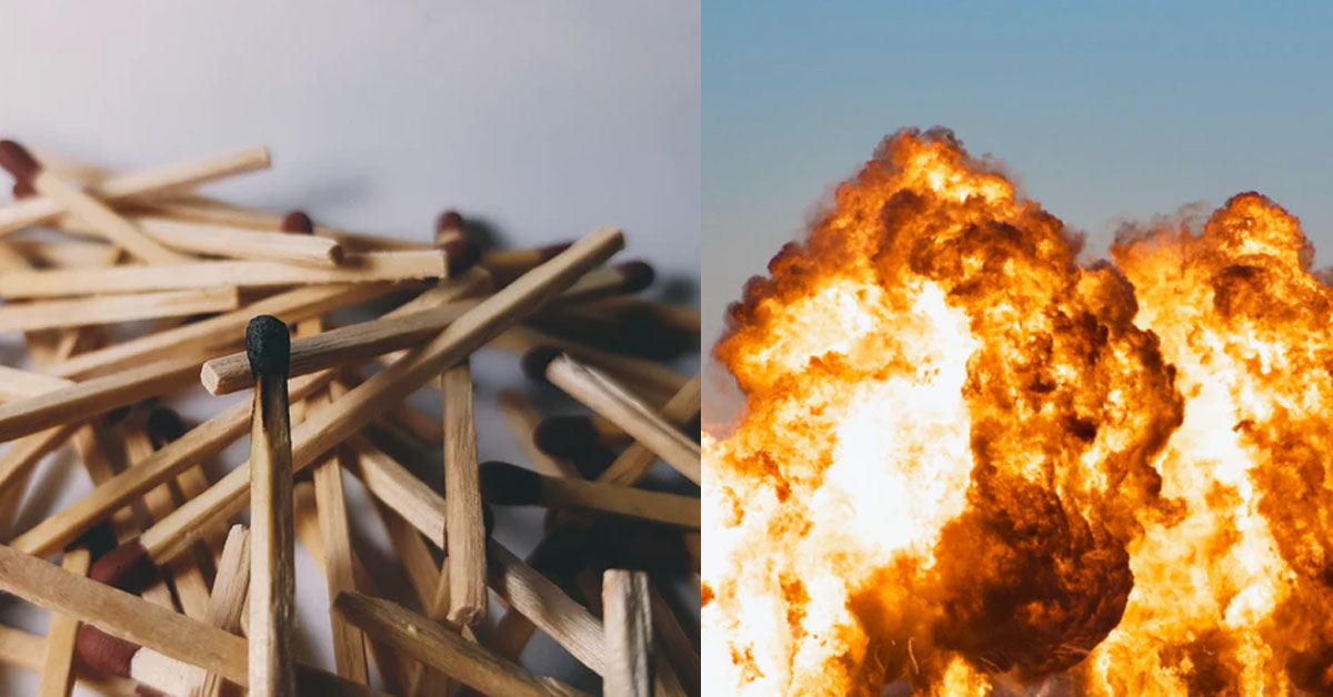 MAN ARRESTED MAKE EXPLOSIVE & THROW IT INTO ANCHORVALE FLAT