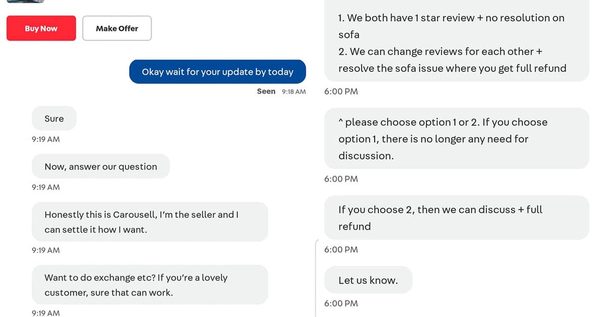 FURNITURE SHOP SAY THEY GOT FACTORY, RECEIVES MONEY AND DISAPPEAR