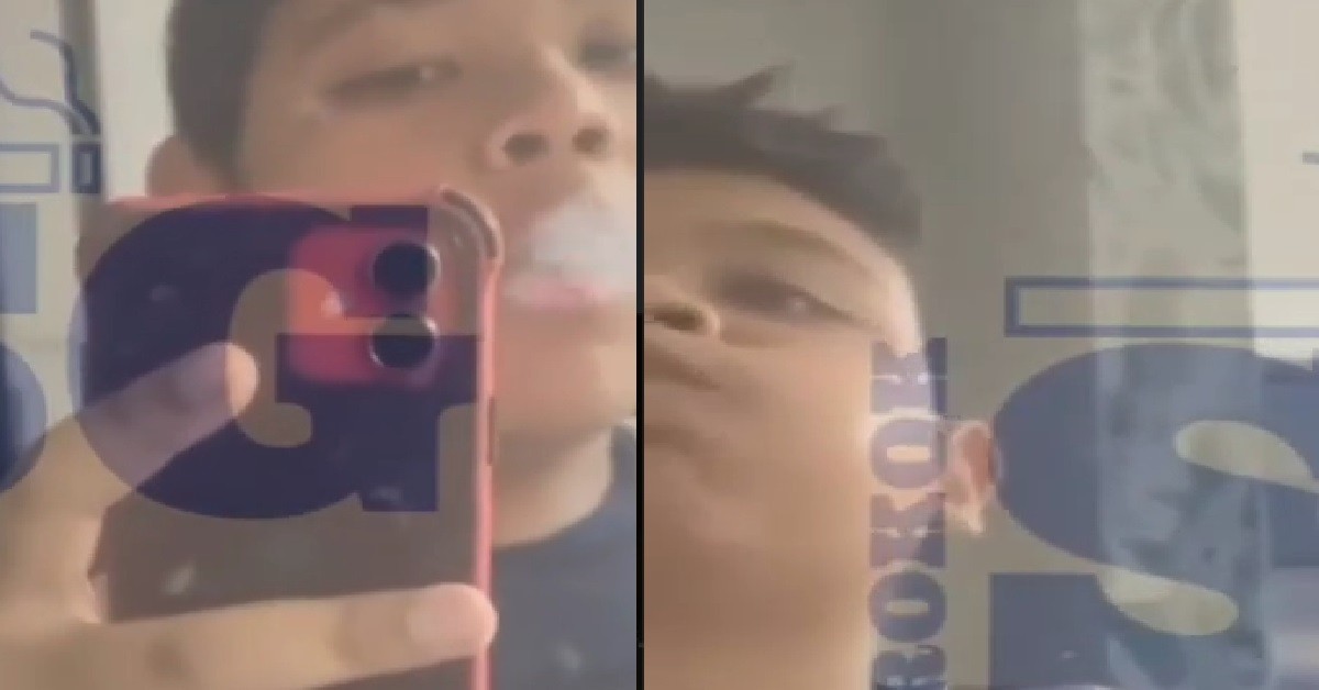 YP FILM HIMSELF VAPING TO SHOW PEOPLE SNORLAX ALSO CAN SMOKE