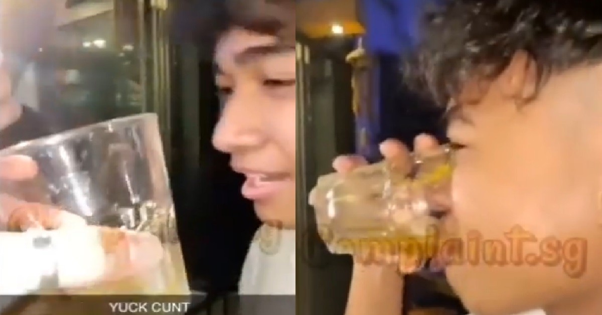 YPS SPIT INSIDE BEER GLASS AND FORCE FRIEND TO DRINK