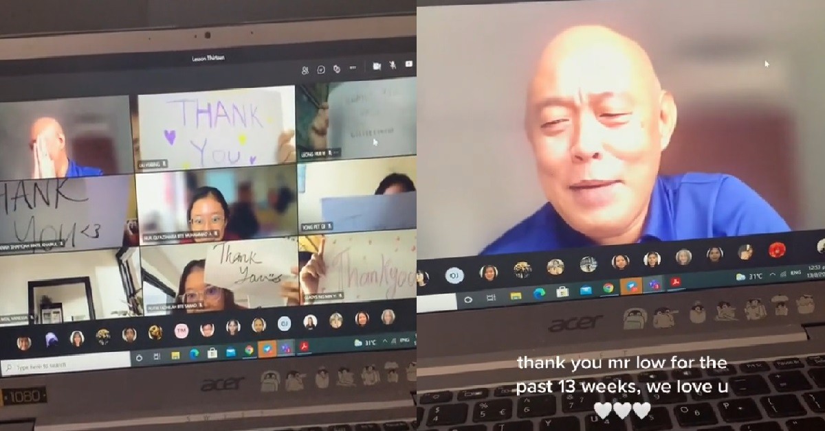 REPUBLIC POLY STUDENTS THANKED LECTURER WITH SURPRISE, MADE HIM CRY