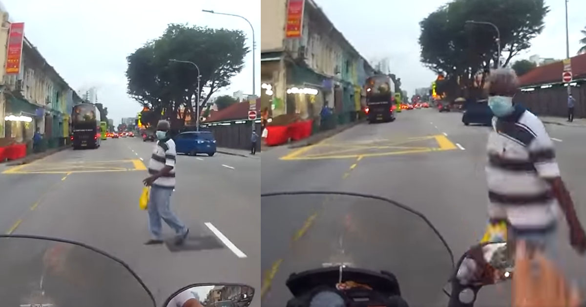 MAN ALMOST KNOCKDOWN BY MOTOR WHILE CROSSING HIS GRANDFATHER’S ROAD