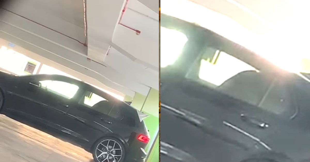 DIRTY COUPLE CAUGHT “RIDING” IN CARPARK WITH INTENSE ACTION