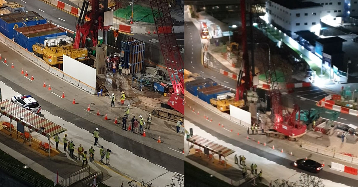 CONTRACTOR OPERATE MACHINERY AT NIGHT, DISTURBING JURONG RESIDENTS