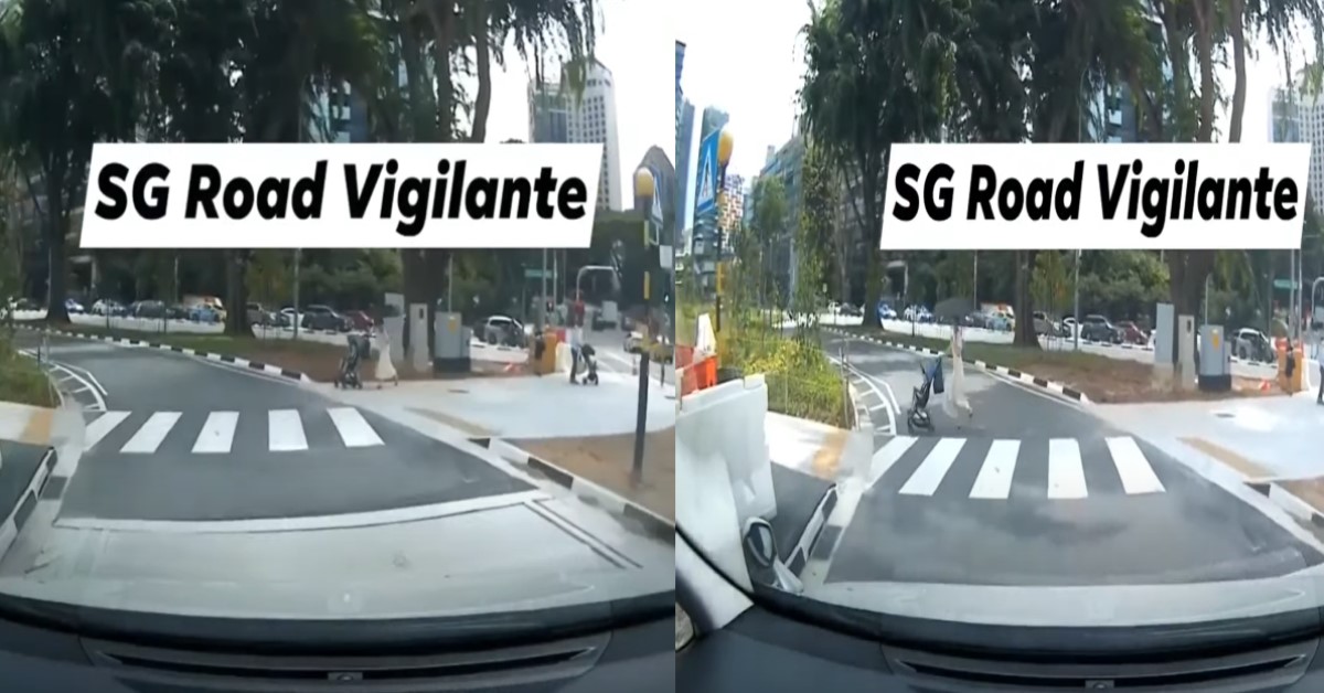 JAPANESE LADY BOWS AND THANKS DRIVER FOR GIVING WAY AT ZEBRA CROSSING