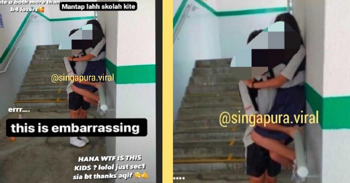NAUGHTY COUPLE HANKY PANKY AT STAIRCASE, CARRY XMM AND KISS