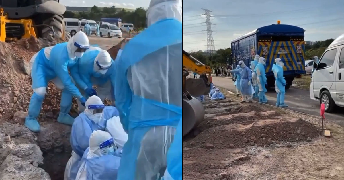 MALAYSIA BURIES BODY WITH EXCAVATOR, THIS IS HOW SERIOUS IT IS