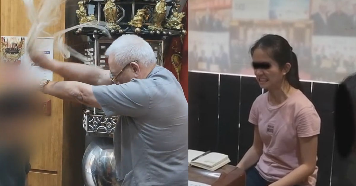 MAN CONDUCTS RITUAL TO EXORCISE SPIRIT POSSESSING WOMAN’S BODY