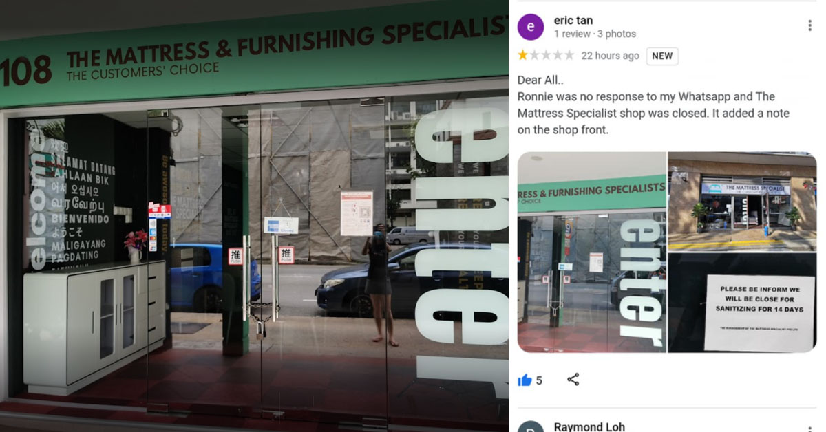 CUSTOMER PAYS FURNITURE SHOP $1,000 AND GOES MISSING IN ACTION