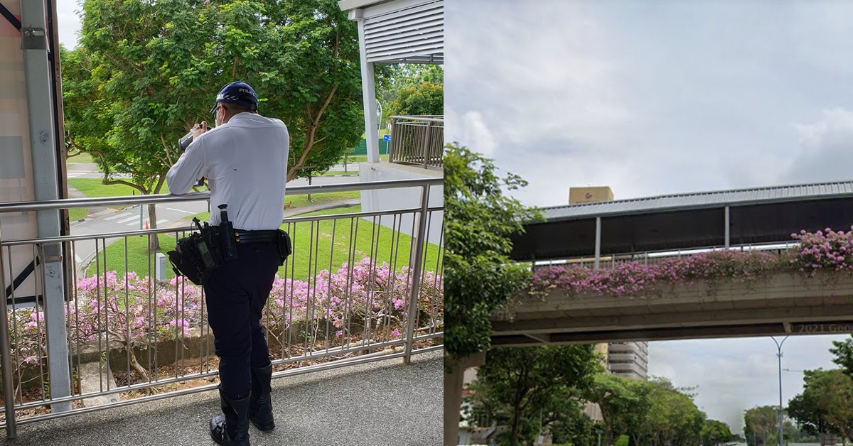 “SNIPER” SPOTTED AT OVERHEAD BRIDGE ALONG NICOLL HIGHWAY