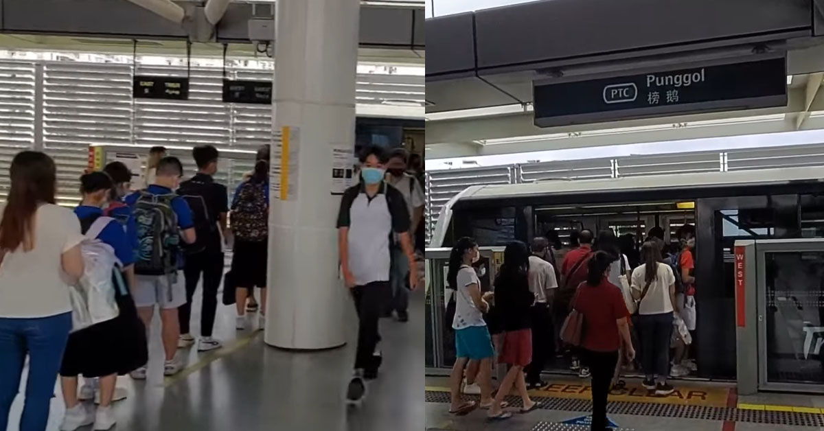 NON-PEAK HOUR ALSO PACKED LIKE SARDINE AT PUNGGOL, SOCIAL DISTANCE…