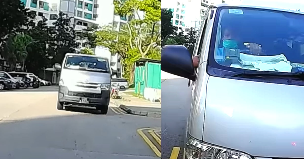 VAN DRIVER WANT TAILGATE, TIO GAN THEN PUT HIS CASHCARD IN @ MARSILING