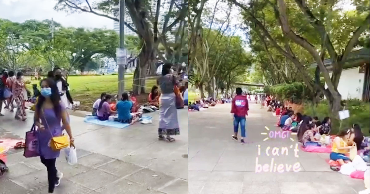HUNDREDS OF MAIDS HAVING PARTIES AT ESPLANADE PARK ON SUNDAY