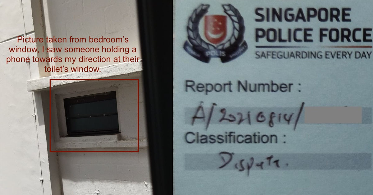 PERVERT NEIGHBOUR PEEPS INTO BEDROOM & TAKES PHOTOS