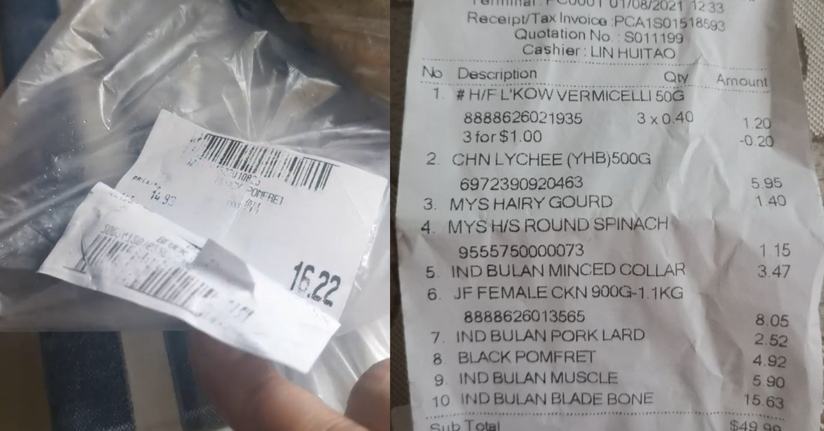 WOMAN ALMOST PAID 4 TIMES MORE FOR FISH AT SHENG SIONG, STAFF SCREWS UP