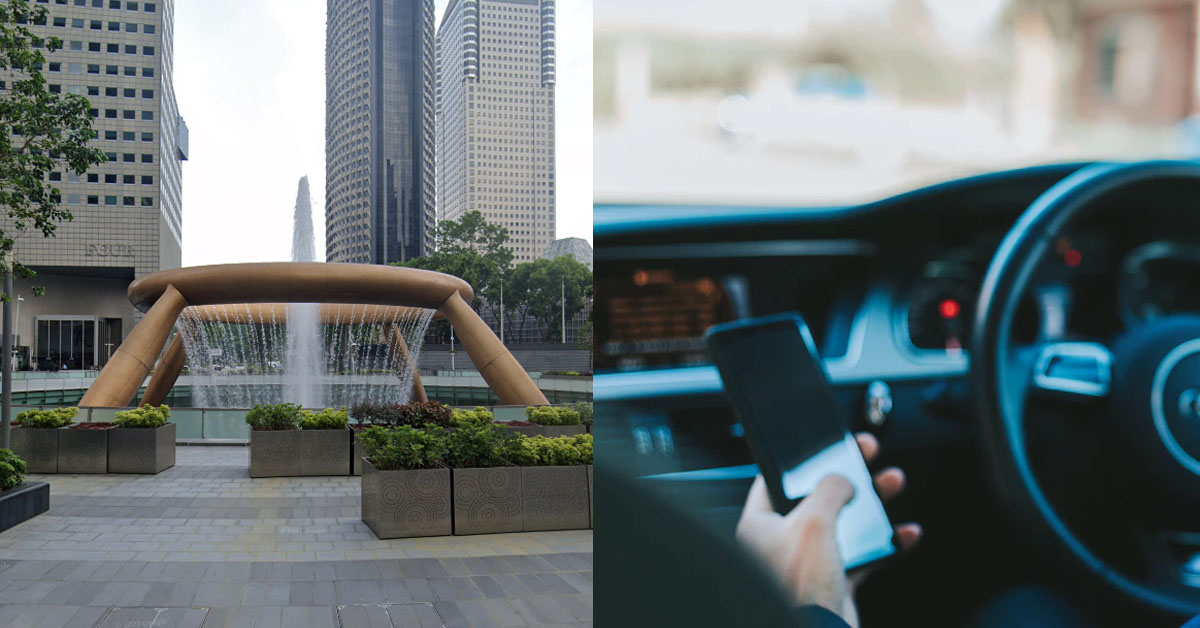 SPEEDING GRAB DRIVER PLAYS PHONE AND GETS LOST, THEN SHOUTS LIKE MAD MAN