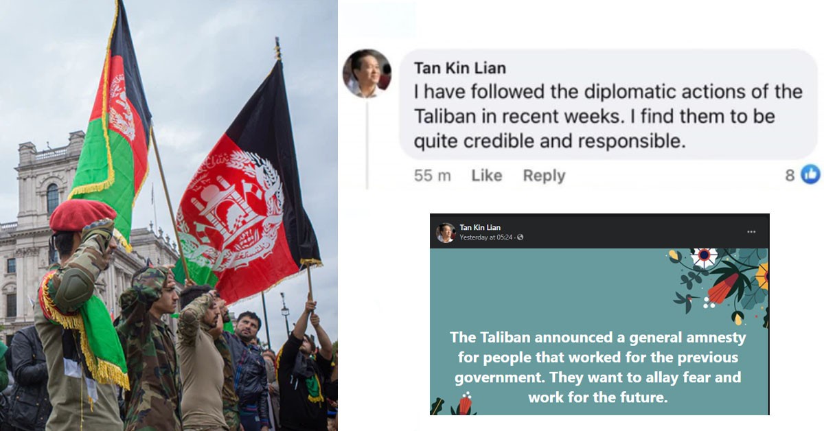 EX-SG PRESIDENTIAL CANDIDATE ENDORSES TALIBAN AS CREDIBLE