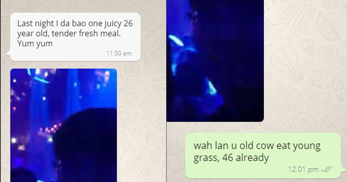 46 Y. WOMAN DA BAO 26 Y.O, SAYS THAT IT WAS “TENDER FRESH MEAL YUM YUM”