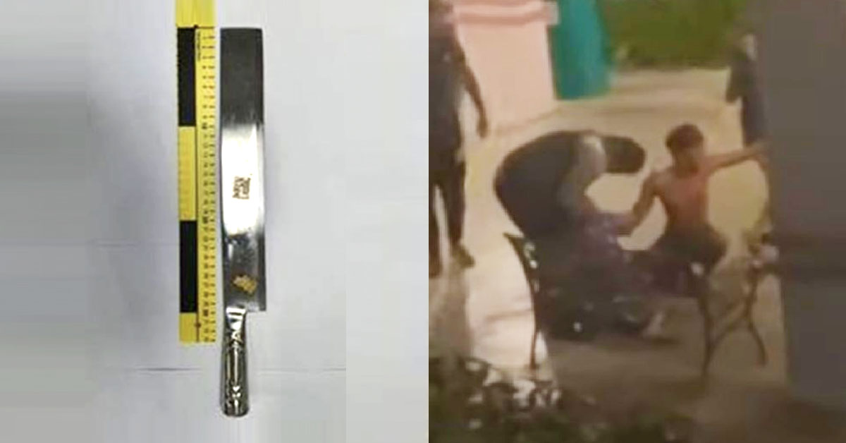 TWO GROUPS RIOT WITH KNIFE AT CLEMENTI, ARRESTED FOR RIOTING