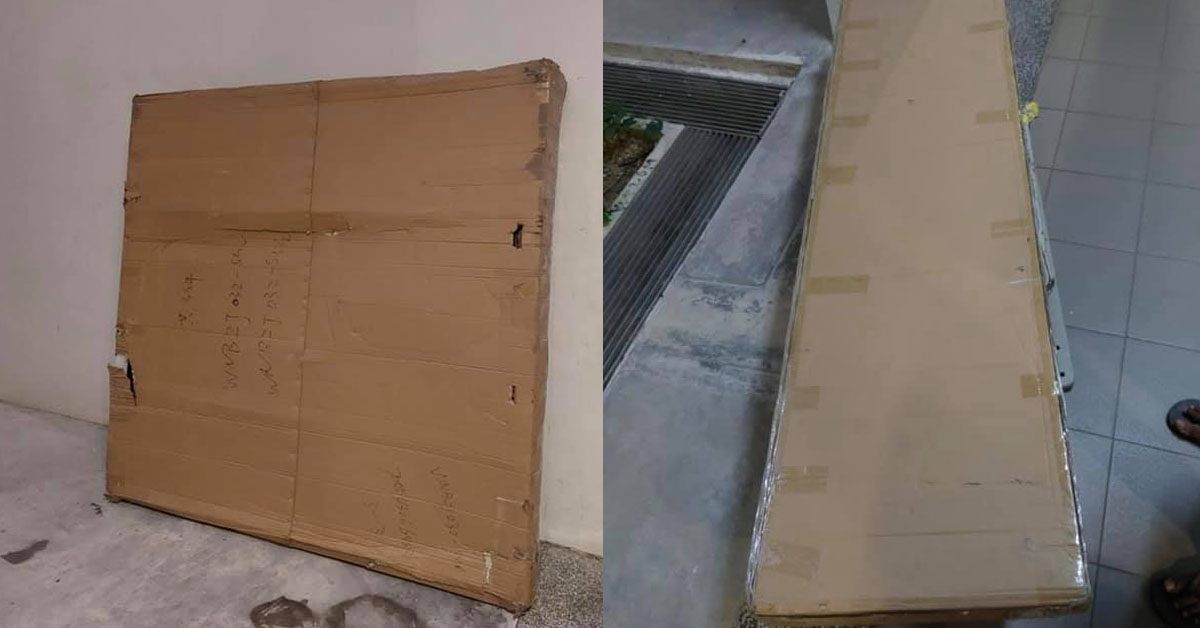 FURNITURE SHOP DELIVERS BED BUT TELL CUSTOMER TO CARRY UP THE STAIRS HERSELF