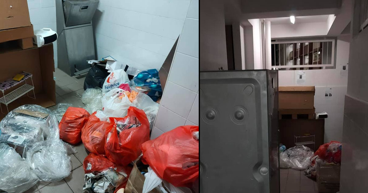 LJ NEIGHBOURS THROW RUBBISH ALL OVER THE FLOOR