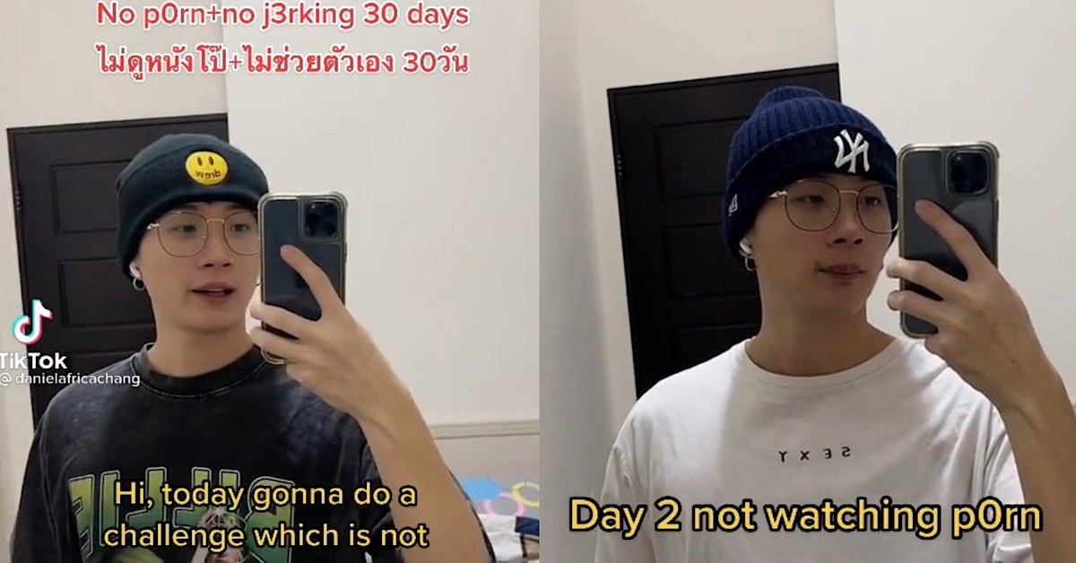 GUY SET 30 DAY NO W*NK NO P*RN TARGET, FAILS IMMEDIATELY