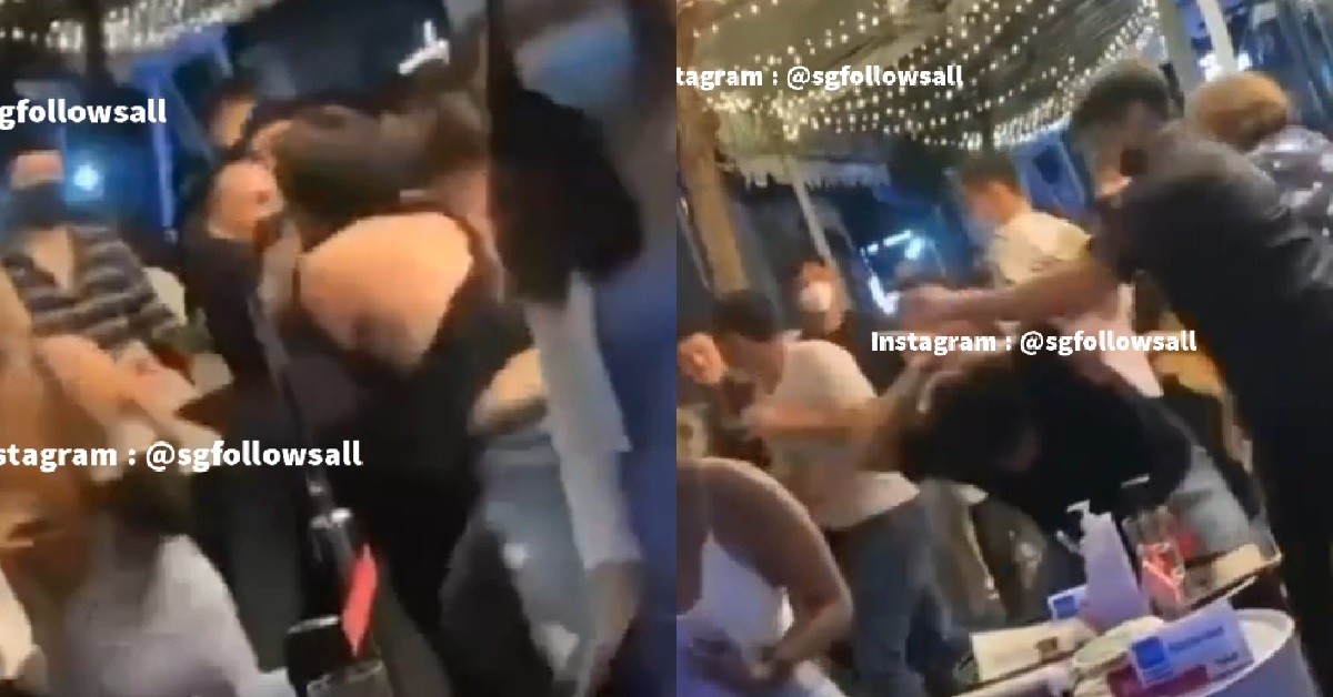 DIFF VIEW OF EPIC GANG CLASH @ CQ, CAN SEE AH BUI KENA SMACK MORE CLEARLY