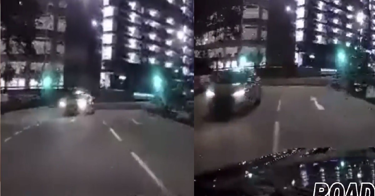 TAXI DRIVE INTO WRONG SIDE OF ROAD, ALMOST KENA HEAD ON COLLISION