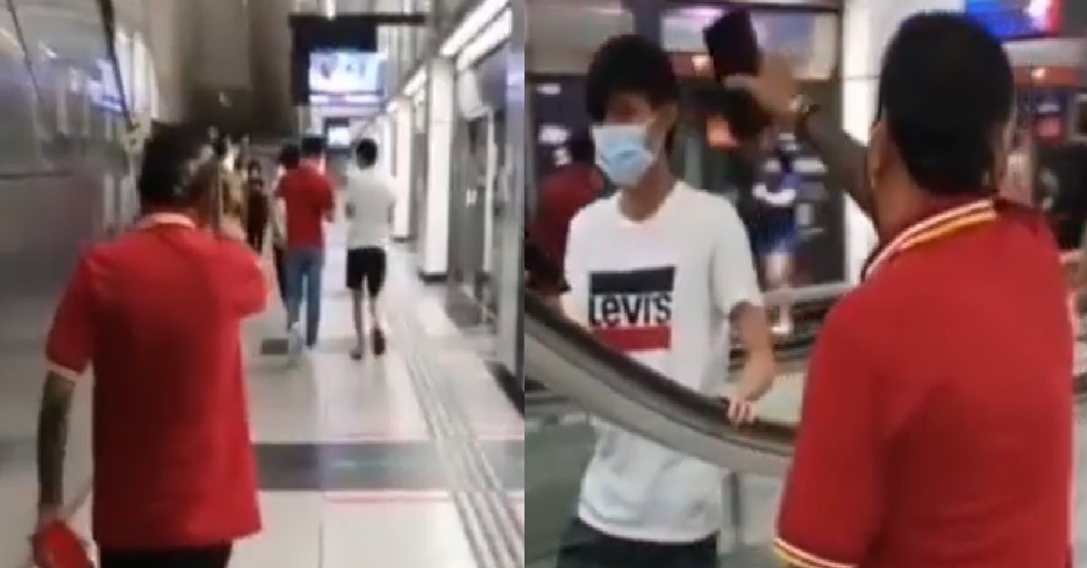 UNCLE APPROACH GUY IN MRT, TELL HIM “YOU NOT GOOD AH, F**K YOU!”
