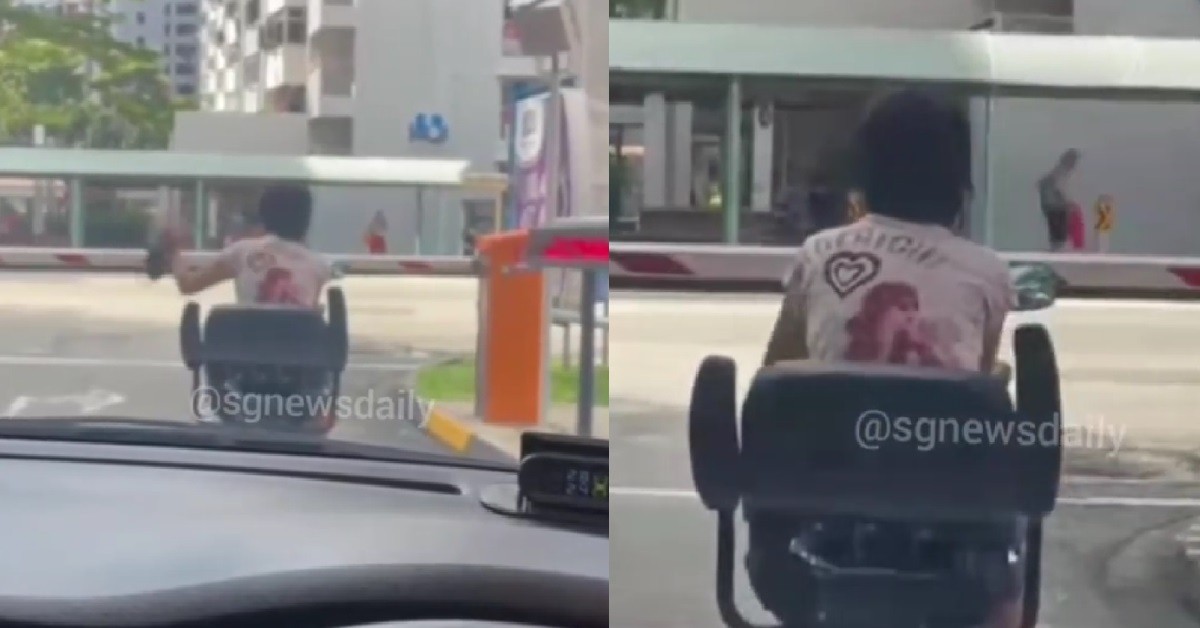 AUNTIE RIDING PMA STUCK AT GANTRY, BECAUSE HER “CAR” GOT NO IU