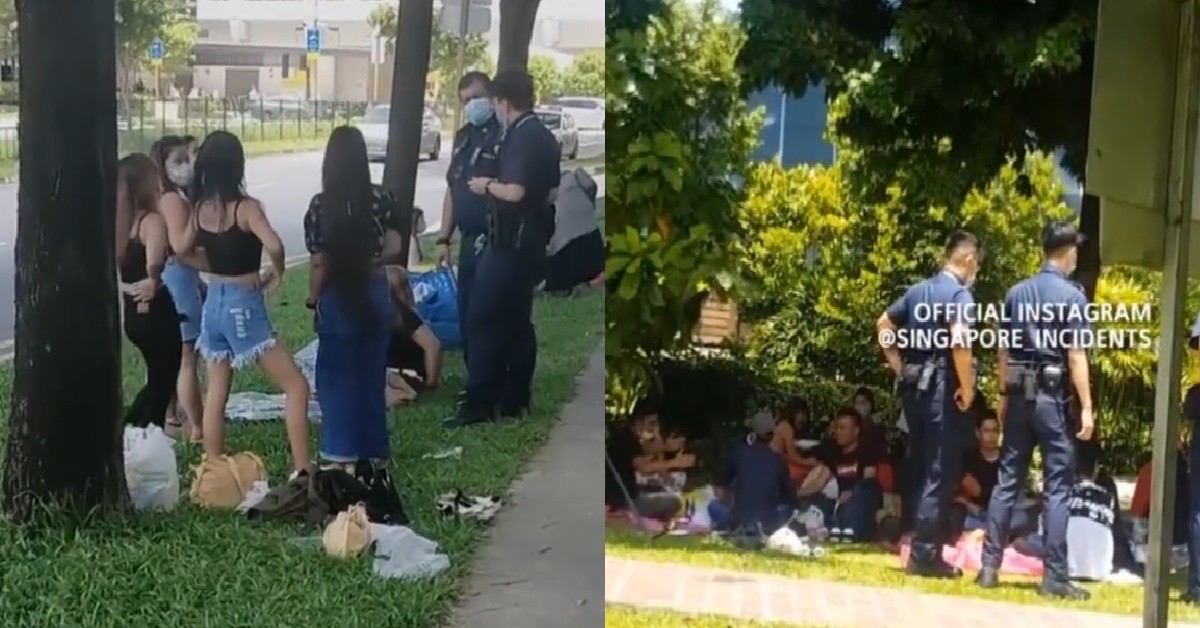 NAUGHTY MAIDS IN LARGE GROUP WITH BOYPRENS, CAUGHT BY POLICE