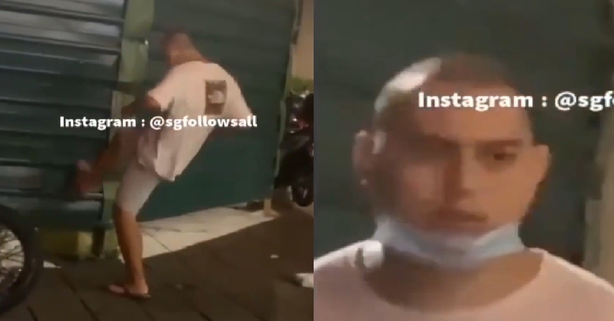 CRAZY BOTAK AH BUI FIGHTING WITH WALL, KICK BARRICADE @ CLARK QUAY