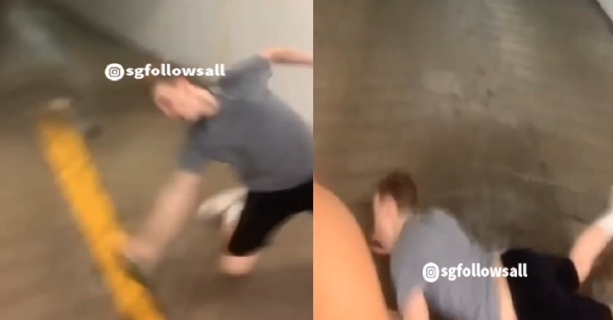 ANG MOH YP DRUNK UNTIL KO ON THE FLOOR: “CB YOU DON’T LAUGH!”