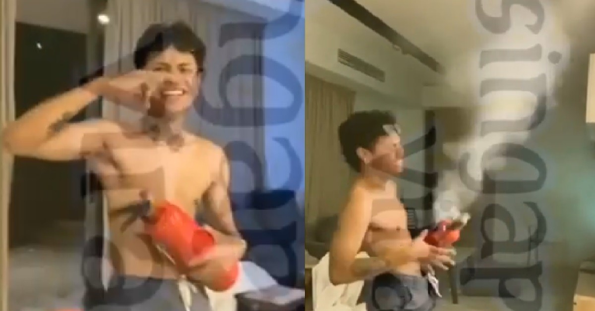 MATREP FLASH GANG SIGN THEN TAKE FIRE EXTINGUISHER TO PLAY