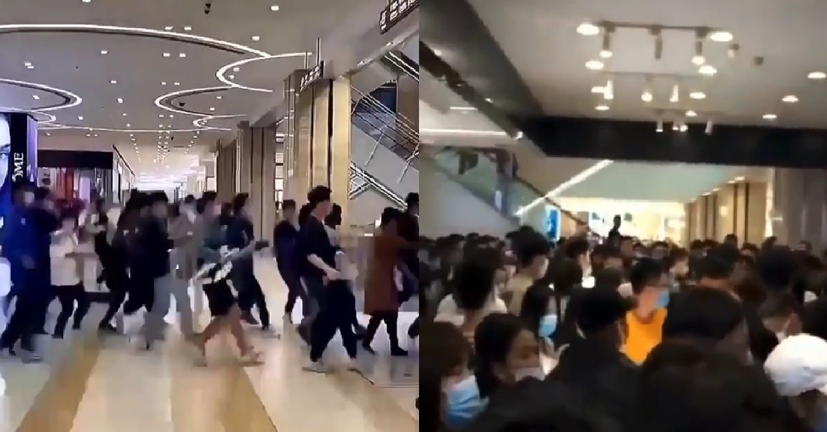 HORDES OF PRCS SWARM APPLE STORE LIKE ZOMBIES FOR THE NEW IPHONE 13