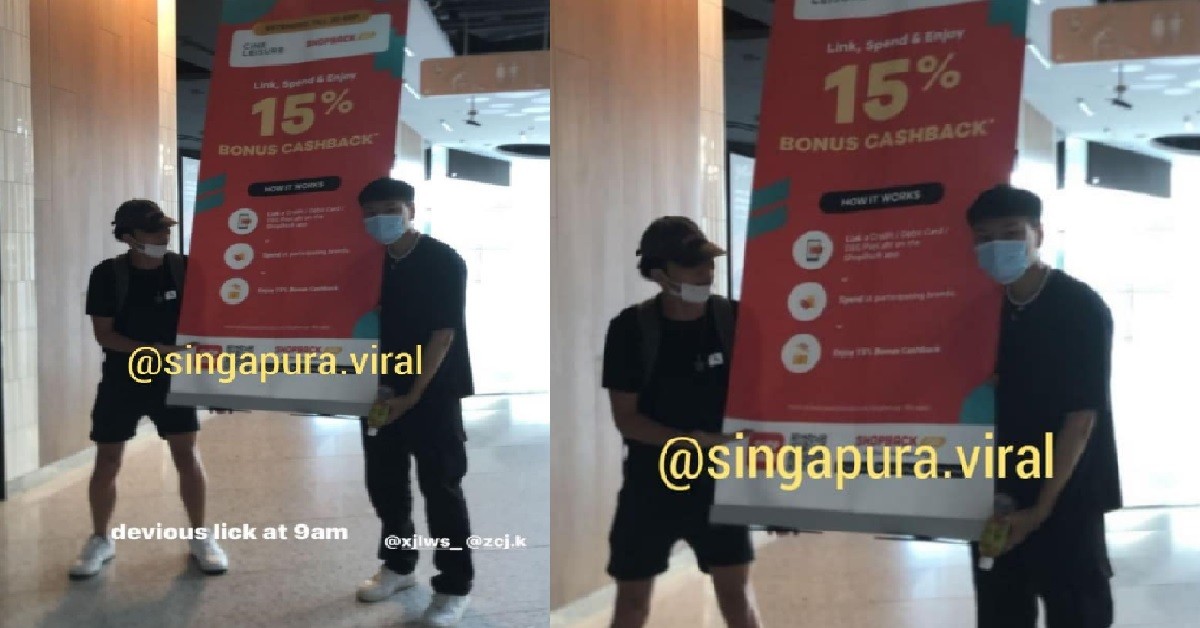 YPS TAKE STEALING TO NEXT LEVEL – STOLE A 15% CASHBACK SIGN