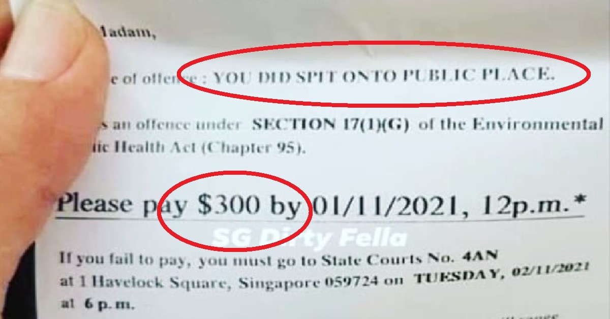 FELLA ANYHOW SPIT IN PUBLIC, KENA ONE DELICIOUS SAMAN OF $300