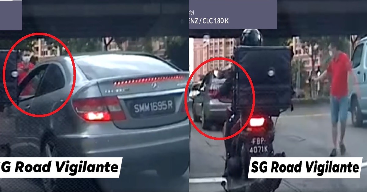 MERCEDES HIT & RUN, HIT CAR THEN FLEES SCENE AFTER BEING CHASED BY DRIVER
