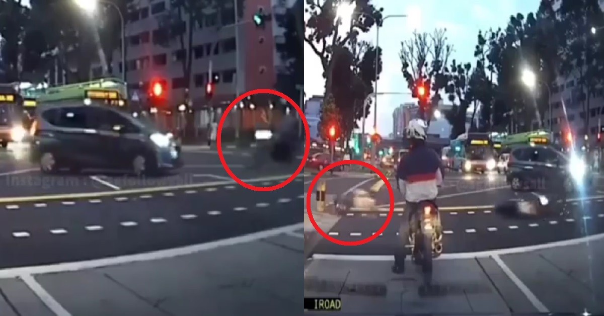 SERIOUS ACCIDENT AT CCK, MOTORCYCLIST CRASHED AND SENT FLYING 360 DEGREES