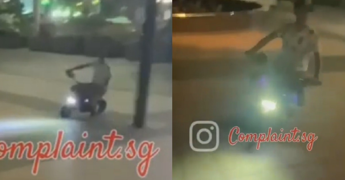 YP RIDING E-SCOOTER ILLEGALLY, TRY TO RUN OVER GUY WHEN CONFRONTED