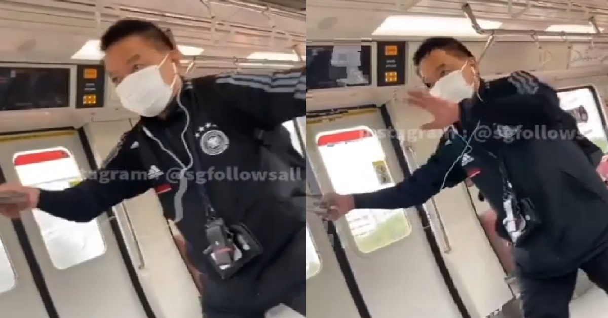 UNCLE INSIDE MRT, SUDDENLY STAND UP & START DANCING LIKE SHAKIRA