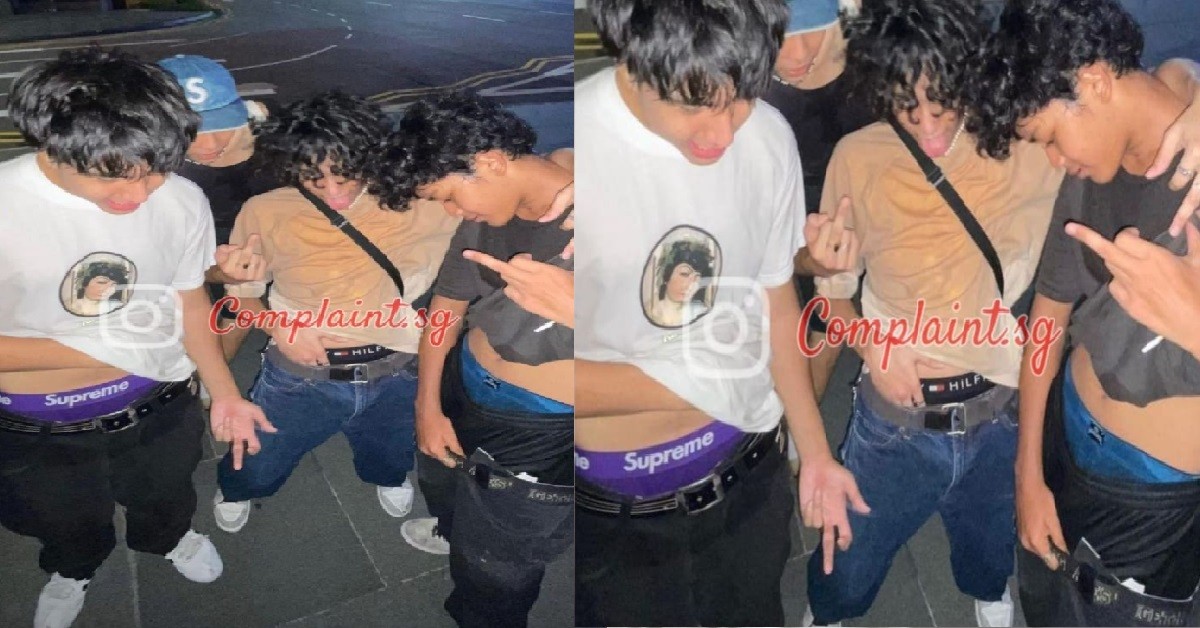 YPS SHOW OFF UNDERWEAR THAT MUMMY BOUGHT FOR THEM, FLASH GANG SIGN