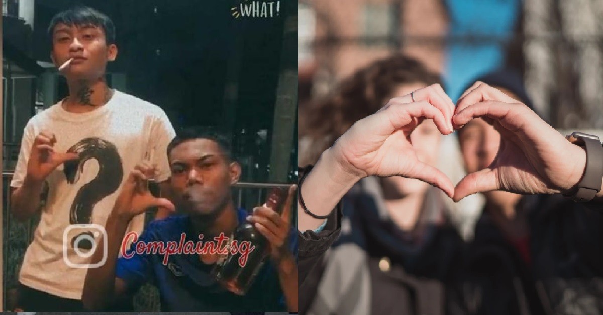 LONELY MATREPS SMOKE UNDER SHELTER, FINDING GIRL TO FINISH THEIR LOVE SIGN