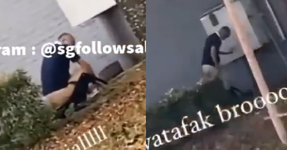 UNCLE CANNOT TAHAN ANYMORE, HIDE BEHIND BUSHES AND PANGSAI